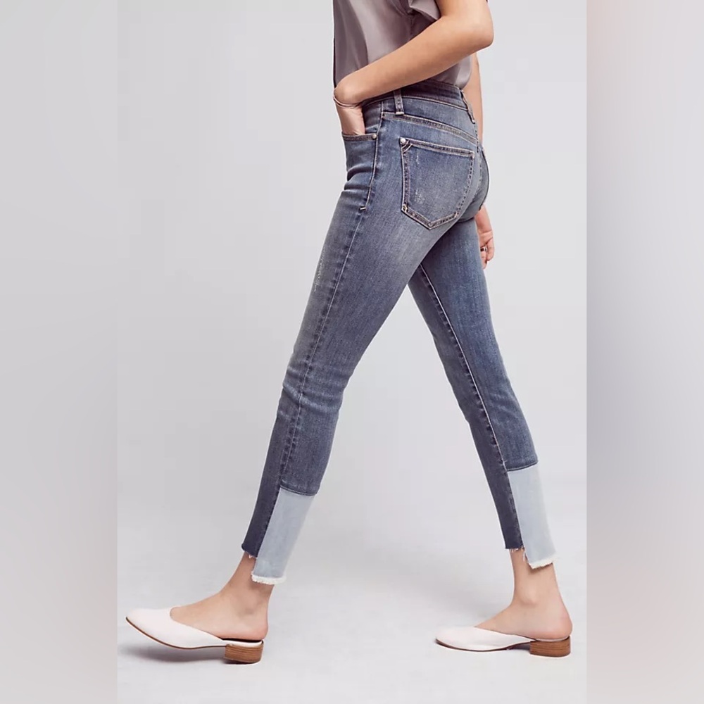 Pilcro and the‎ Letterpress Script High-Rise High-Low Skinny Jeans Women’s Sz 25